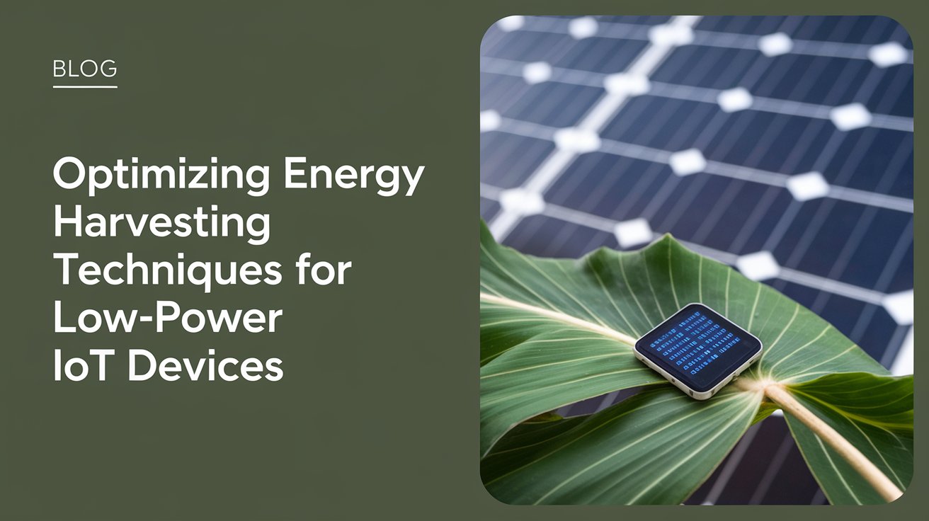 Optimizing Energy Harvesting Techniques for Low-Power IoT Devices